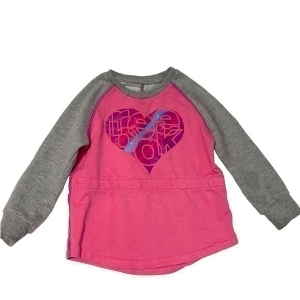 Reebok Pink Sweatshirt Top Girl’s Size 2T